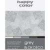 Blok A4 20k 170g 5 kolorów DECO GREY HA 3717 2030-082 HAPPY COLOR