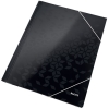 Teczka kartonowa z gumką WOW Leitz, czarna 39820095