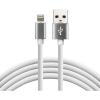 Kabel USB -> Lightning 1m 2,4A silikonowy biały EVERACTIVE (CBS-1IW)