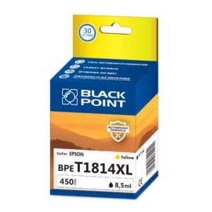 Tusz BLACK POINT (BPET1814XL) żółty 620str zamiennik EPSON (18XL/C13T18144010)