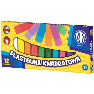 Plastelina Astra z brokatem 12 kolorów 303107001 ASTRA