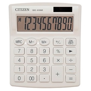 Kalkulator CITIZEN SDC-810-NR-WH biały
