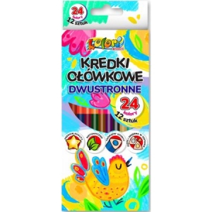 Kredki ołówkowe trójkątne dwustronne 12/24kol. Kolori TT8311 Penmate