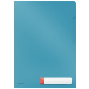 Folder A4 z kieszonką na etykietę, niebieski 47080061 LEITZ