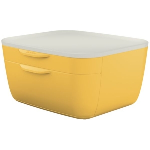 Pojemnik z szufladami Cosy, żółty 53570019