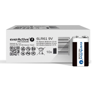 Bateria EVERACTIVE Pro Alkaline 9V/6LR61 alkaliczna pudełko (10szt)