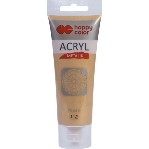 Farba akrylowa 75ml blade złoto metallik HA 7370 0075-112 HAPPY COLOR