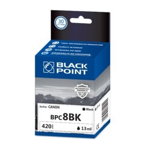 Tusz BLACK POINT (BPC8BK) czarny 13ml zamiennik CANON (CLI-8BK/0620B001) IP4200/4300/4500/5200