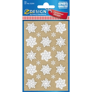 Naklejki papierowe Z-Design - Płatki śniegu 52290 AVERY ZWECKFORM