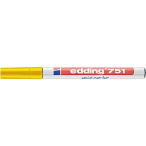 Marker lakierowy 1-2mm 751 żółty okrągła końcówka 751/005/Z EDDING