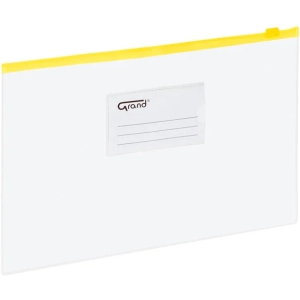Koperta foliowa A4 na suwak EC009B żółta 120-1463 GRAND
