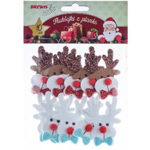 Naklejki z pianki RENIFERY (10 szt.) PVX24 BREWIS