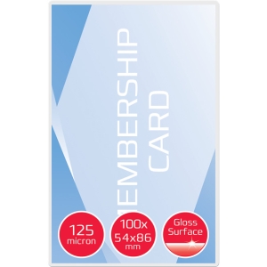 Folia do laminacji GBC Card 125 mic. białe 3740300