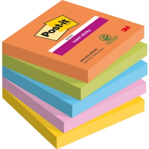 Karteczki samoprzylepne Post-it Super Sticky BOOST 76x76mm 5 bloczków po 90 karteczek