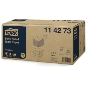 Papier toaletowy TORK T3 biały w składce 19x11cm 2 warstwy (30szt x 252 listki) 114273
