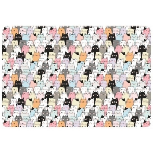 Podkładka na biurko do prac plastycznych 38x56cm A3 wzór Koty PSN-A3-03 BIURFOL