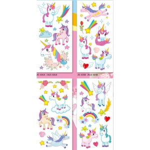 Naklejki z brokatem JEDNOROŻCE mix CLA13 BREWIS