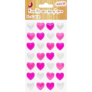 Dżety kryształki samoprzylepne mix serca 7,5x12,5cm JET-3187 ALIGA