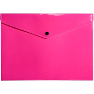 Teczka koperta A4 PP neon różowy TK-NEON-A4-01 BIURFOL