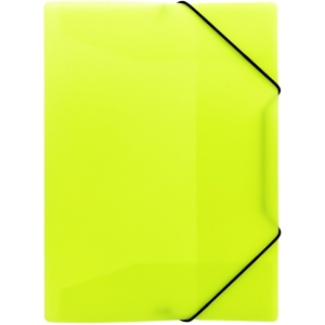 Teczka z gumką A4 PP neon żółty TG-NEON-A4-02 BIURFOL