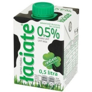 Mleko ŁACIATE UHT 0.5% 0.5L