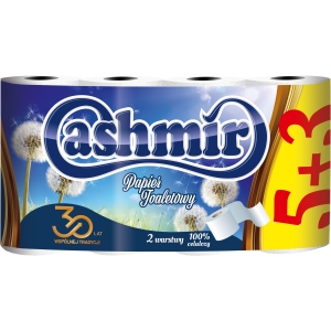 Papier toaletowy CASHMIR (5+3 rolki) 2-warstwy biały