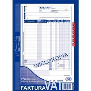 100-1N/E Faktura VAT A4-wielokopia Michalczyk i Prokop