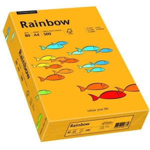 Papier ksero kolorowy A4 80g RAINBOW jasnopomarańczowy R22 88042409