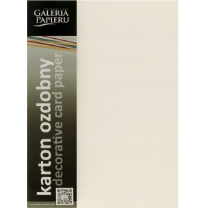 Karton ozdobny Kratka kremowy 20szt./op. 220g/m2 201632 Galeria Papieru
