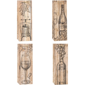 Torebka prezentowa 12x36x9cm Lux TBF-24047-BB ROZETTE