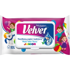 Papier toaletowy VELVET (48 listków) nawilżany Junior