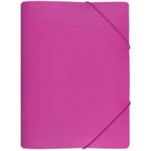 Teczka z gumką A4 PP szeroka SP RÓŻOWA TGS-01-10 BIURFOL