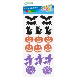 Naklejki piankowe Halloween mix 18szt. 572679 CRAFT WITH FUN