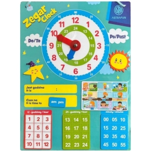 Magnetyczny zestaw do nauki Zegara ASTRAFUN 48el. 338025904