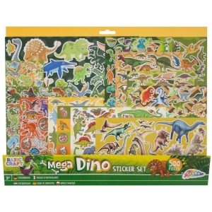 Mega zestaw naklejek dino 500szt. 100081 MOXY