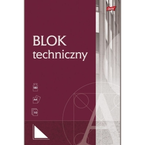 Blok techniczny A4 10k biały UNIPAP