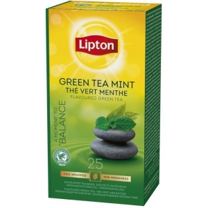 Herbata LIPTON BALANCE (25 kopert *1,3g) 32,5g zielona z aromatem Mięta