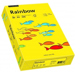 Papier ksero kolorowy A4 80g RAINBOW R18 ciemnożółty 88042387