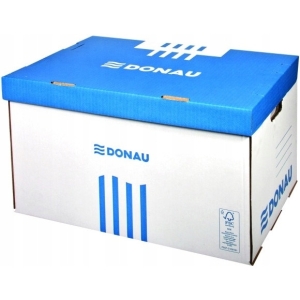 Pudełko archiwizacyjne wzmocnione zbiorcze górne niebieskie 7665301FSC-10 DONAU