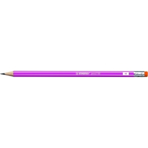 Ołówek STABILO 160 z gumką HB pink 2160/01-HB