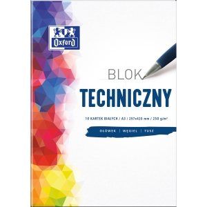 Blok techniczny OXFORD A3 10k 250G biały 400093232