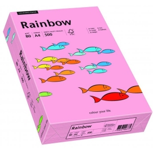 Papier ksero kolorowy A4 80g RAINBOW różowy R55 88042541