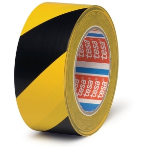 Taśma ostrzegawcza czarno-żółta 33m/50mm 60760-00093-01 TS TESA