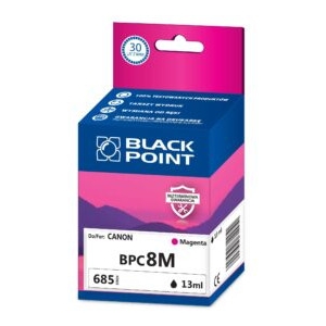 Tusz BLACK POINT (BPC8M) purpurowy 900str zamiennik CANON (CLI-8M/0622B001) IP4200/4300/4500/5200