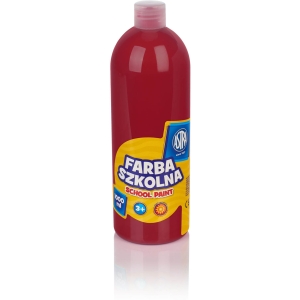 Farba szkolna Astra 1000 ml - czerwona ciemna 301217044 ASTRA