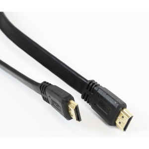 Kabel OMEGA HDMI - HDMI 1,5m v.1.4 4K płaski czarny (41847)
