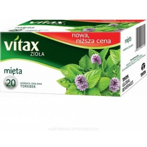 Herbata VITAX zioła (20 torebek x 1,5g) MIĘTA STRONG bez zawieszki