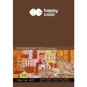 Blok rysunkowy ECO A4 25ark. 150g HAPPY COLOR HA 3715 2030-A25