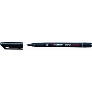 Foliopis STABILO OHPen M niezmywalny 1.0mm czarny 843/46