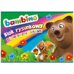 Blok rysunkowy kolorowy A4 16k BAMBINO